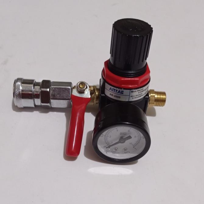 Regulator Kran Coupler Kompresor Set