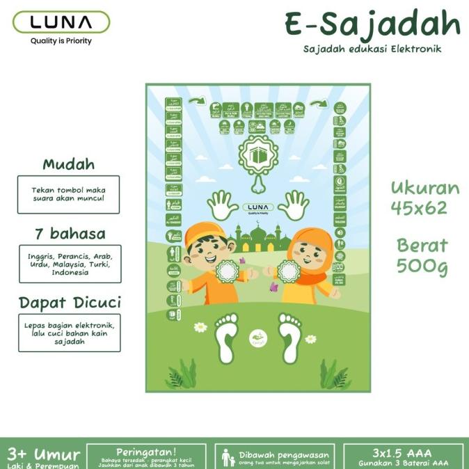 Luna E Sajadah / Smart Sajadah Elektronik Edukasi Belajar Anak Sholat