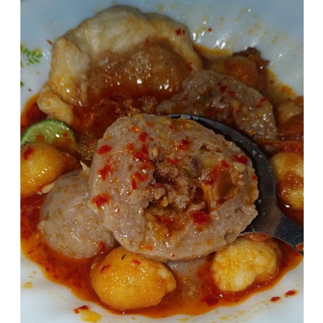 

Terbaru dan terlaris BASO SAPI MERCON//HALAL/KUAH CHILI OIL/INSTAN