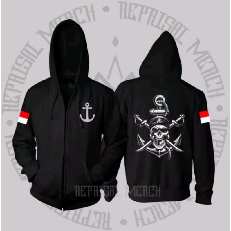 JAKET ZIPPER HANTU LAUT TENGKORAK JANGKAR