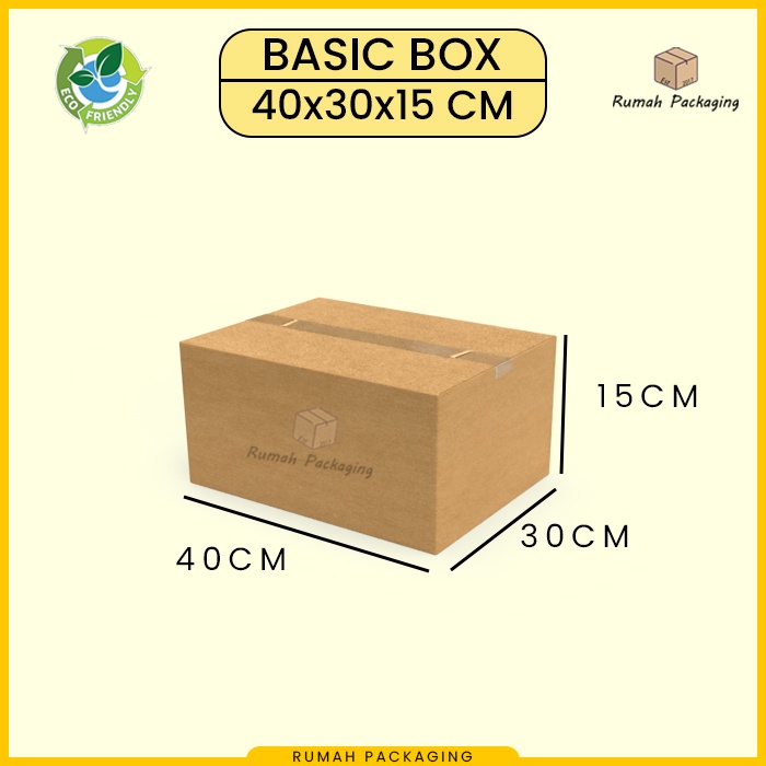 KARDUS / KARTON BOX POLOS Uk. 40x30x15 CM