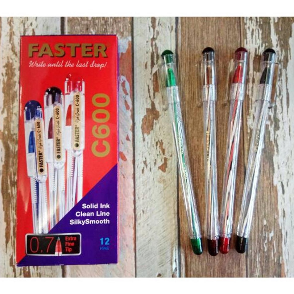 

Terbaru [D] Pulpen Faster C600 (12 pcs)