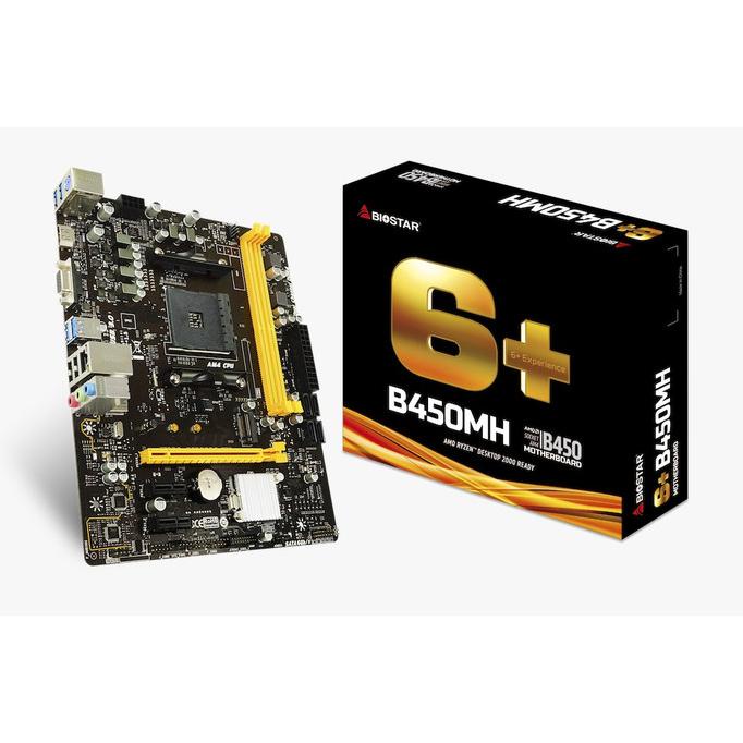 Motherboard Biostar B450MH Micro ATX AMD AM4 DDR4 3200MHz