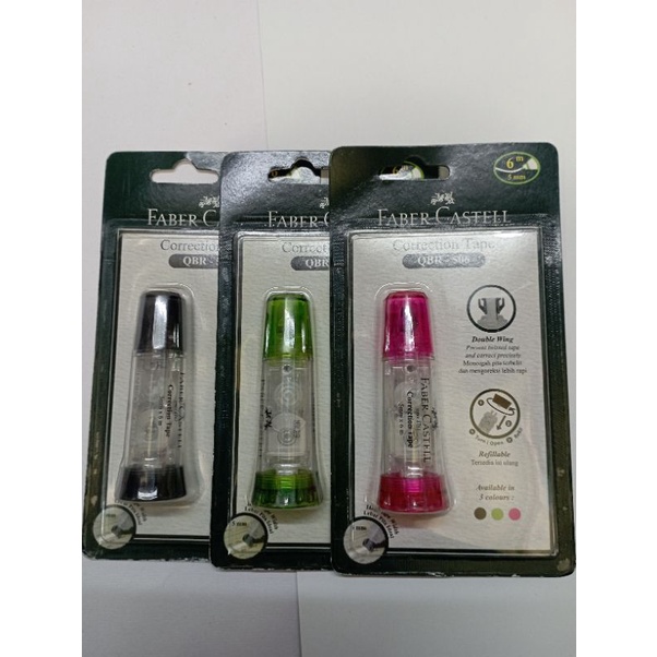 

CT FABER CASTELL QBR-506 6 m, 5 mm / 3 warna: pink, hijau, hitam / pcs
