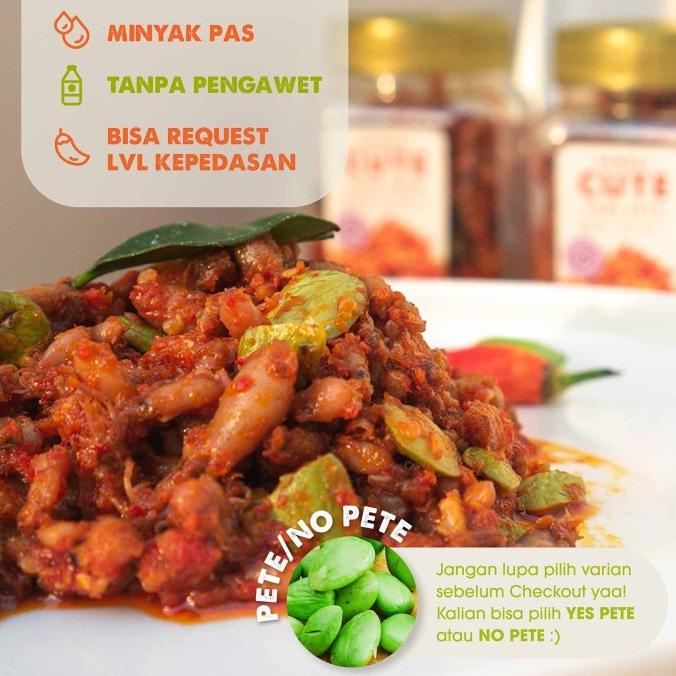 

Sambal Baby Cumi Cumi Pete / Petai 200G [CUTE] PEDAS GURIH