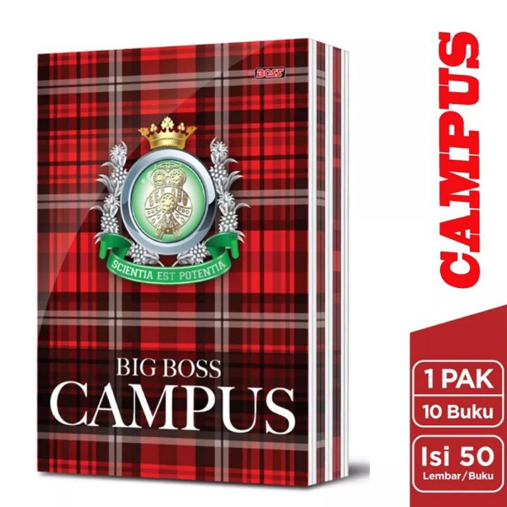 

Terlaris✢ 0IVMQ Buku tulis Campus BIG BOS 50 Lembar ( 1pak/10buku ) R38 ➫Terkini