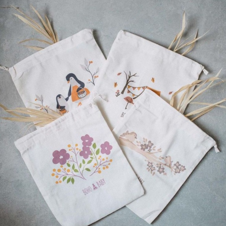 ➘Terbaru DKDBY BOHOPANNA CANVAS BAG BOHO BABY S M L POUCH KANVAS SERUT POUCH TRAVEL M91 ❇Best Produk