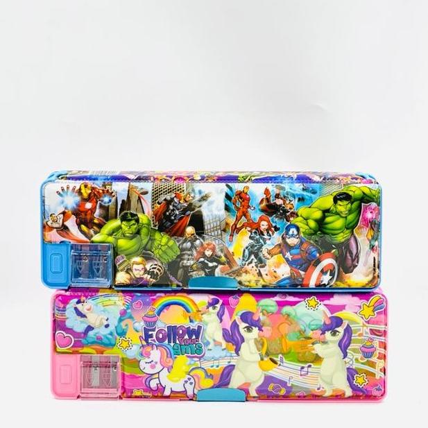 

Kotak Tempat Pensil Magnet Anak Lucu Spiderman Marvel Unicorn Disney 1