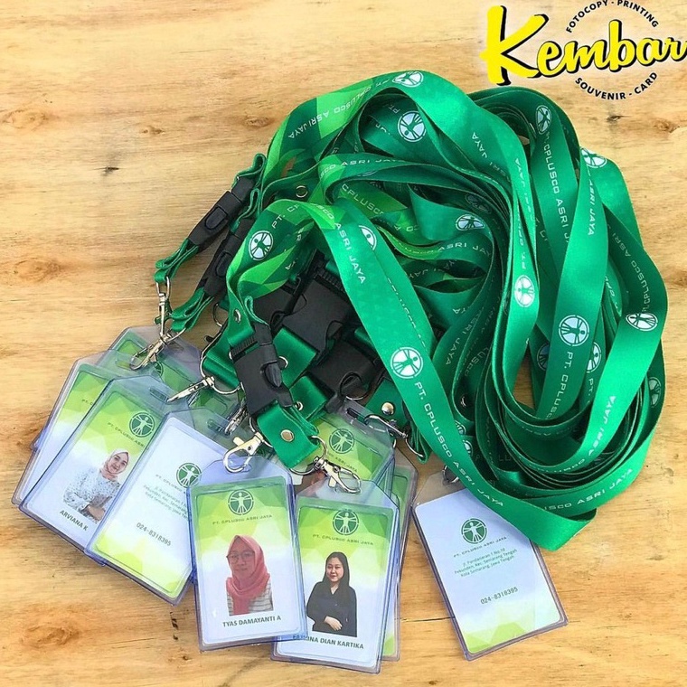 

↕Stok Banyak TALI LANDYARD BAHAN TISSUE + ID CARD + TEMPAT KARTU ID CARD TERMURAH H47 ✸