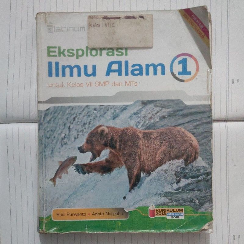 

Buku BEKAS eskplorasi ilmu alam kelas 7