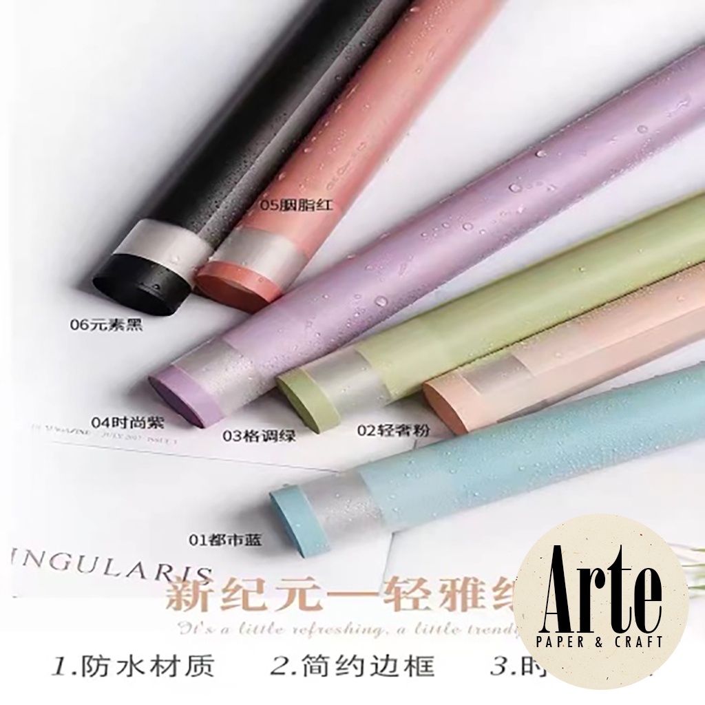 

HJK 20 Lembar Cellophane Frame Matte Jendela List Sinowrap Ori Kertas Buket Bunga Korean Waterproof