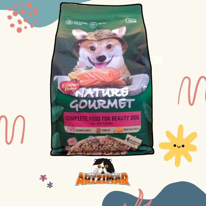 Nature Gourmet Dogfood salmon 1,.5kg makanan anjing Nature gourmet