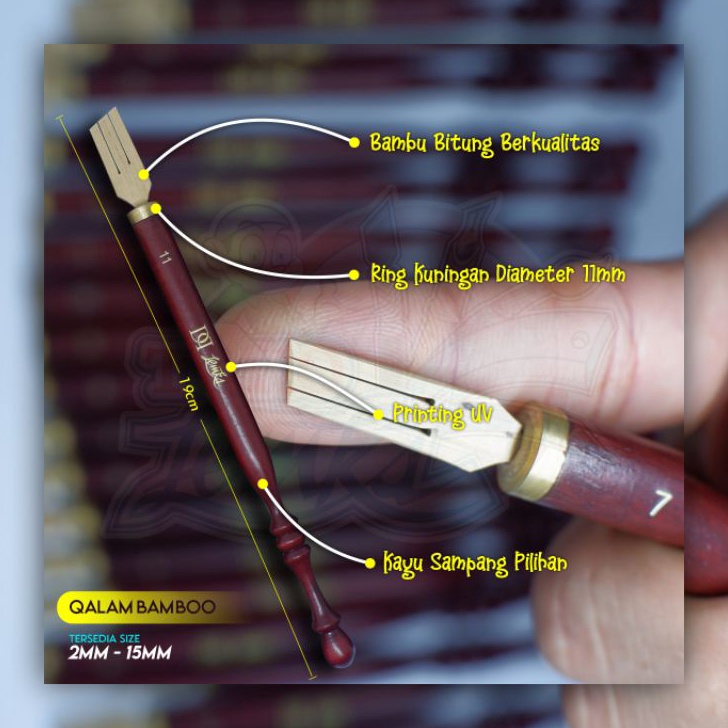 

✰Model Terkini➧ JS78W Qalam Bamboo / Kalam Kaligrafi / Kalam Bambu / Pena Kaligrafi / Kalam Khat / Pena Khat F44 ✻Stok Banyak