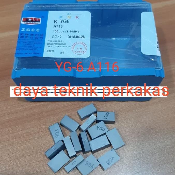 Promo Bulan Ini Yg6 - Mata Pahat Widia A 116 - Tip Widia - Mata Bubut Widia Yg6 A116