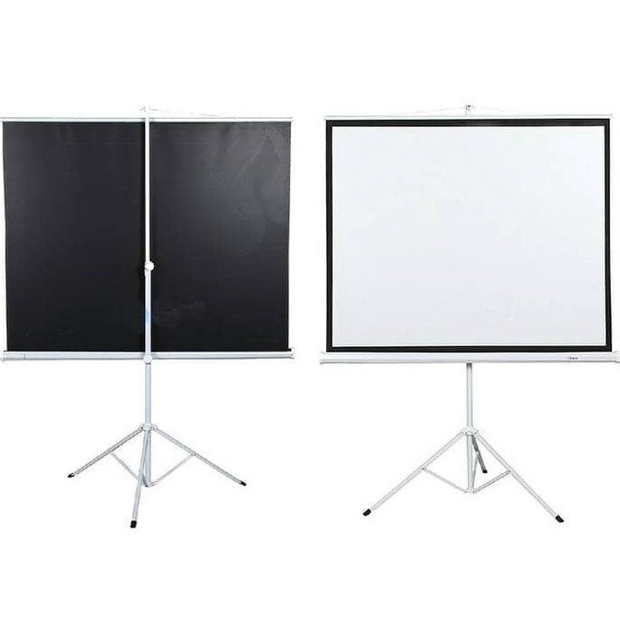 Screen Projector 120 Inch Tripod / Layar Proyektor 120 Inch Tripot