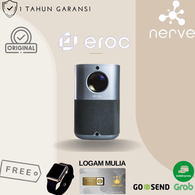 EROC Android Smart Home Proyektor Dolby FHD - LED MAX Projector