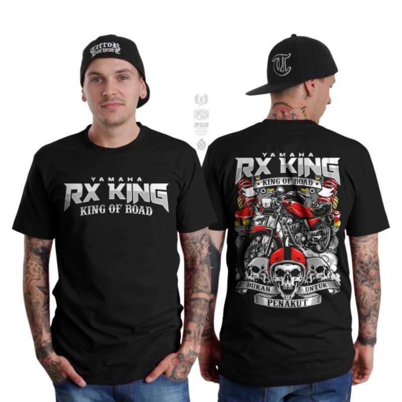 kaos Motor RK king raja jalanan baju distro pria wanita keren kekinian racing 2 tak fashion cowok la