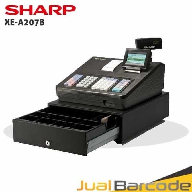 CASH REGISTER XE-A207B - MESIN KASIR SHARP 207 HITAM