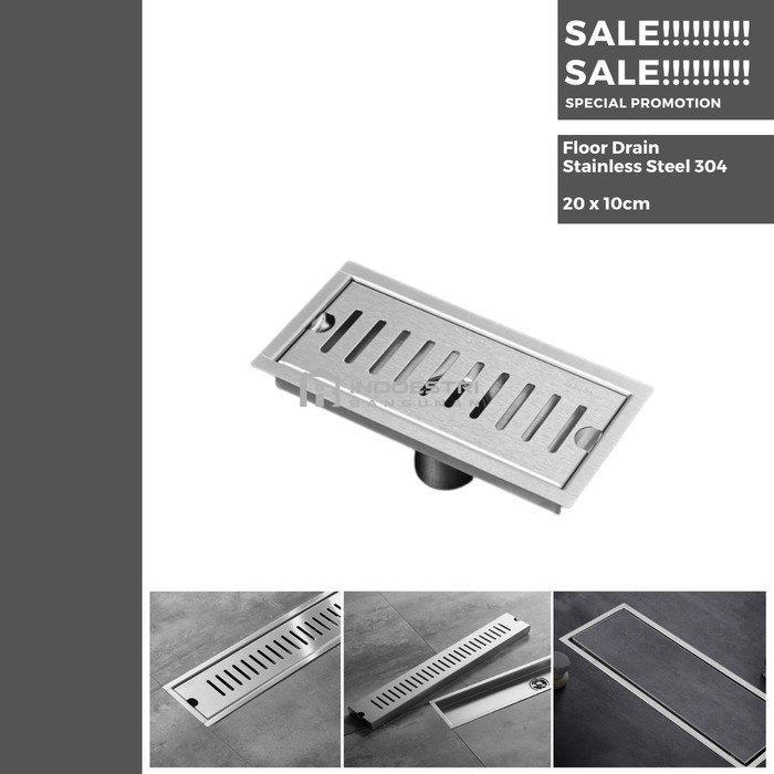 Terlaris Floor Drain Panjang Cfg36012 - 20 / Shower Floor Drain Stainless 20 Cm