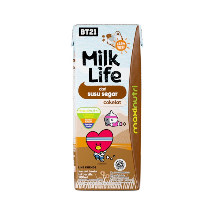 MilkLife UHT Teens Cokelat 1 Karton isi 24 Pcs x 200ml