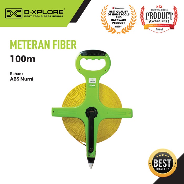 Bestseller Meteran Roll/ Gulung Fiber D-Xplore 100 M