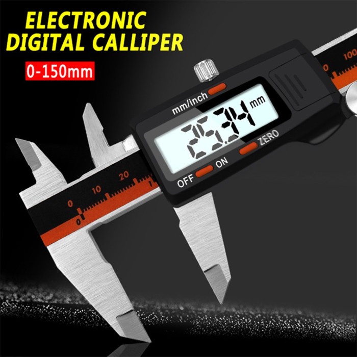 Bestseller Black Vernier Caliper Digital Stainless/Jangka Sorong/Sketmat Digital