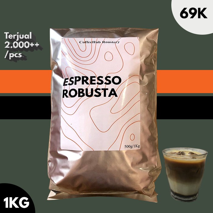 

1KG ROAST BEAN ROBUSTA Untuk KOPI SUSU HARGA GROSIR MURAH