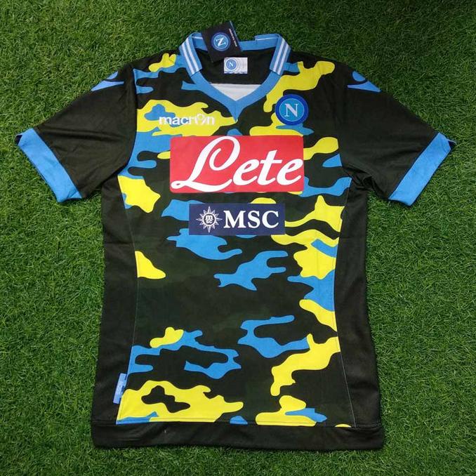 Original Jersey Napoli 2013-14 Fourth Player Issue Baju Bola Asli