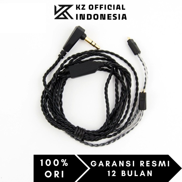 Terlaris Kz Black Braided Copper Cable 2 Pin 0.75Mm Type A