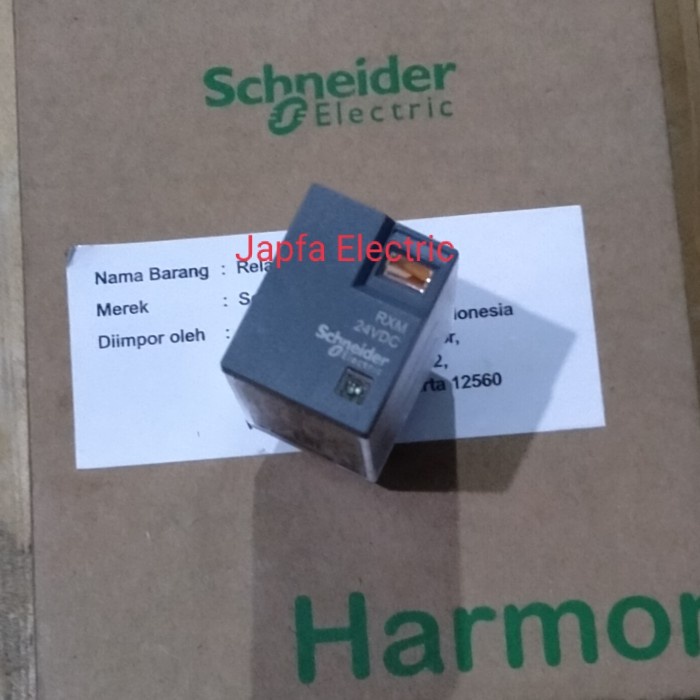 Terlaris Relay Schneider Rxm / 24 Vdc