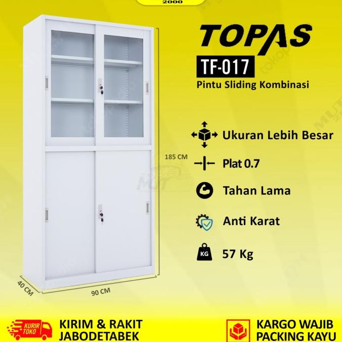 

Topas Tf-017 Lemari Arsip Kantor Lemari Besi - Slidiing Kombisasi Stok Terbatas