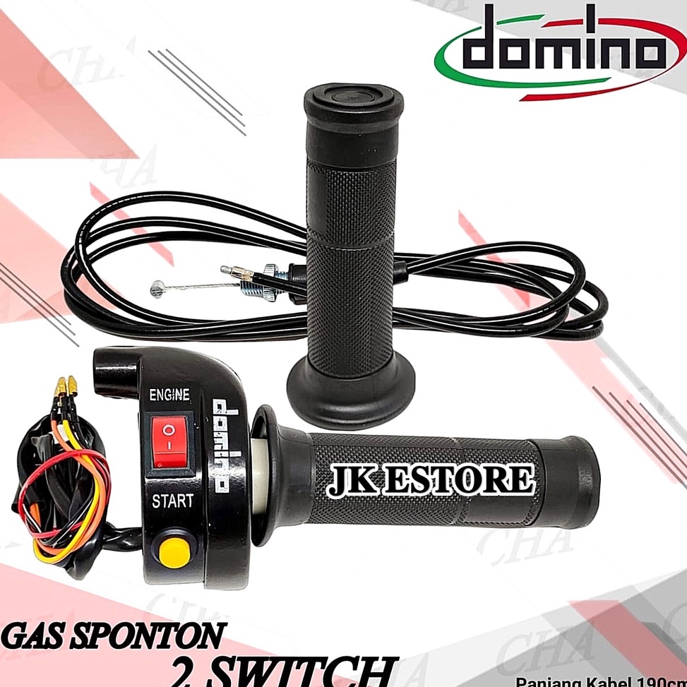 €Jna Gas Spontan Domino 2 Tombol & 3 Tombol1 Kabel Universal Mio Beat Karbu Vario Karbu Xeon Karbu R
