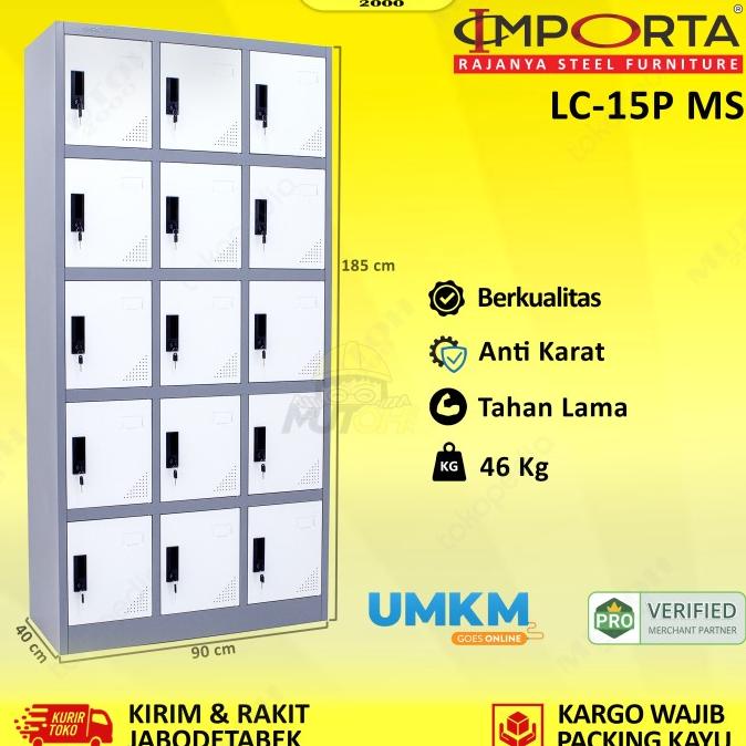 

Importa Lc-15P Bt Ms Loker Besi 15 Pintu Locker 15 Pintu Full Plat Original