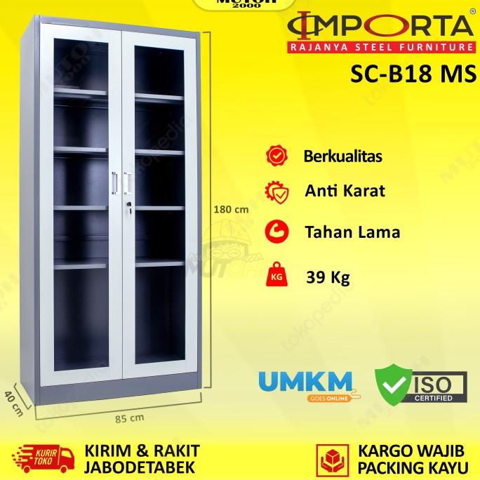 

Terbaru Importa Sc-B18 Bt Ms Lemari Arsip Besi Pintu Swing Kaca Stok Terbatas