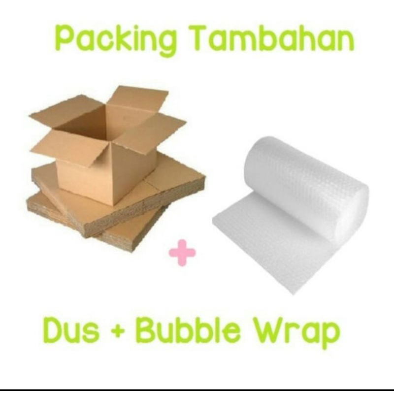 

Jual Dus Packing tambahan plus Bubble wrap Murah