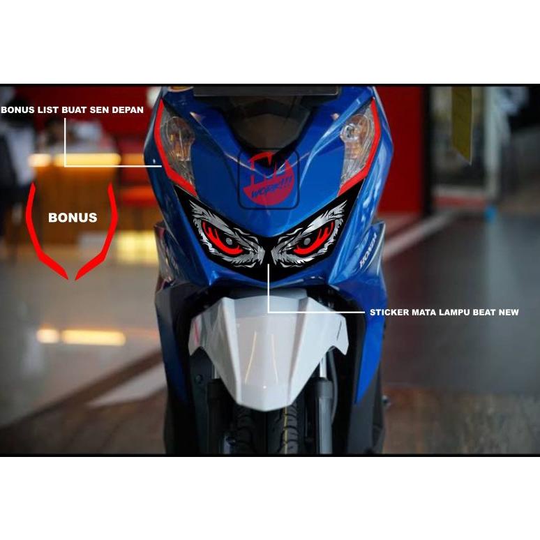 Onderdil Sticker Lampu Beat Street/Deluxe 2020-2023 Burhan Motor Resmi