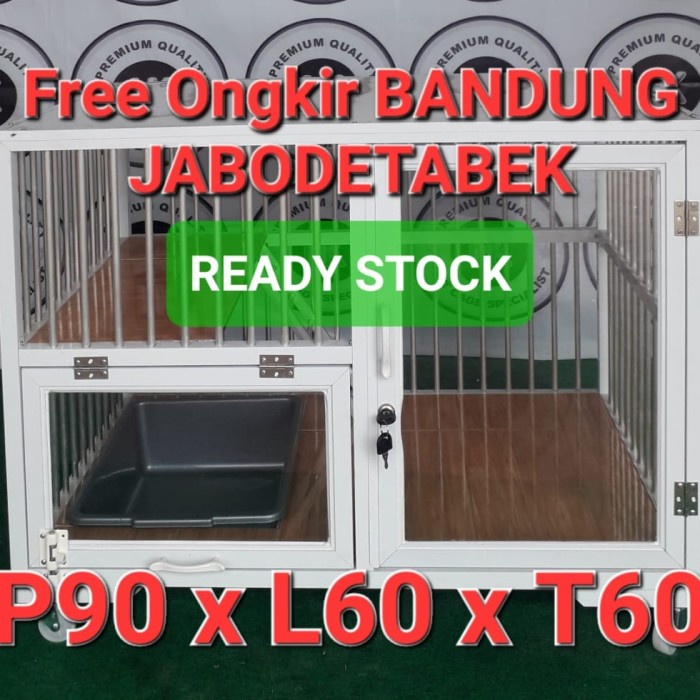 Kandang Kucing Aluminium 1 Kamar 2 Lantai