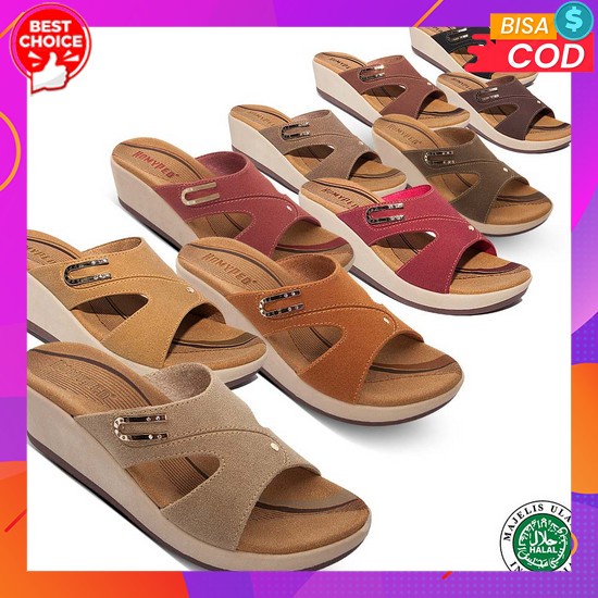 Sendel Taplek Import Sandal Remaja Wanita Viral Srandal Ibuibu Terbaru Sandsl Perempuan Kerja Berkua