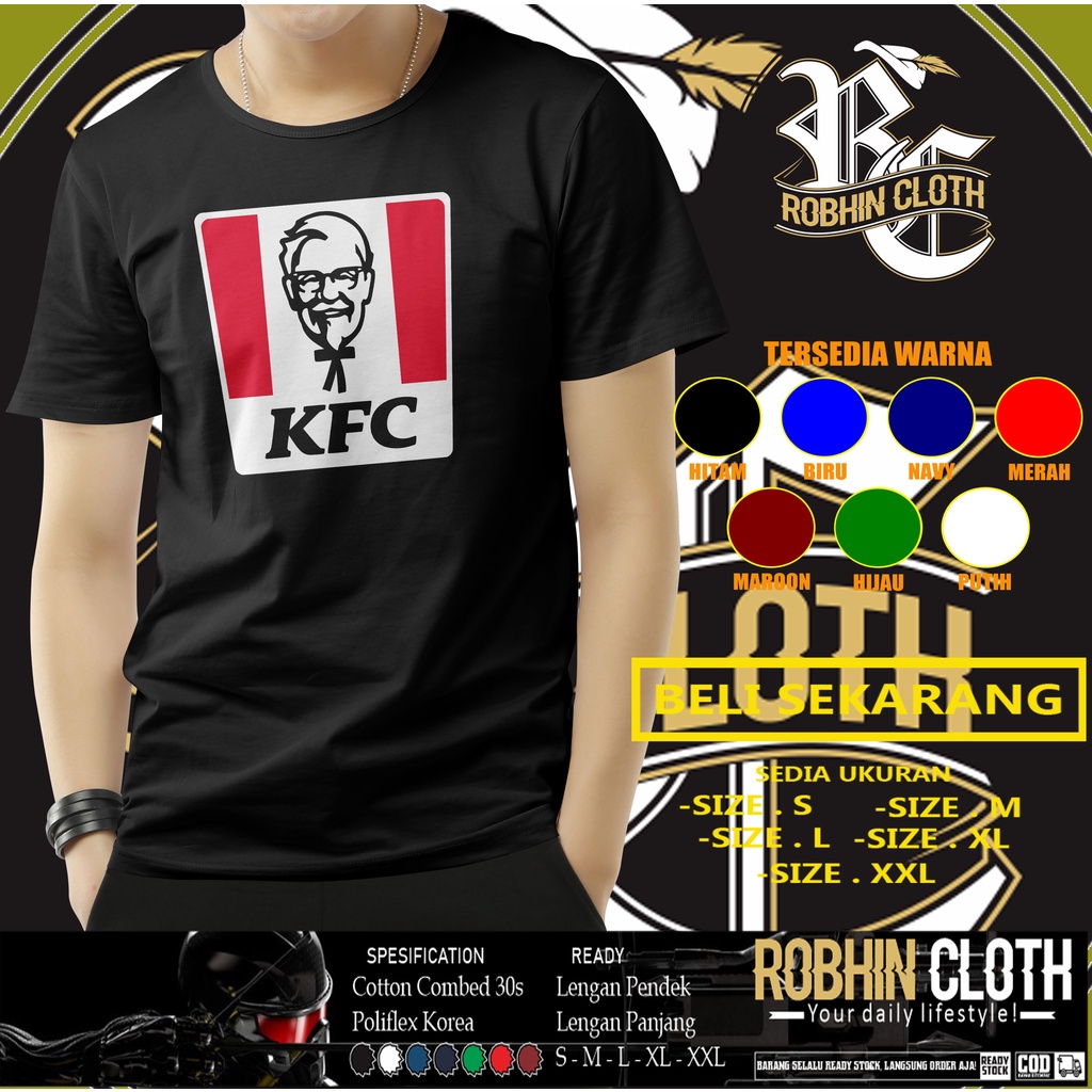 Kaos KFC Logo Baju Perusahaan