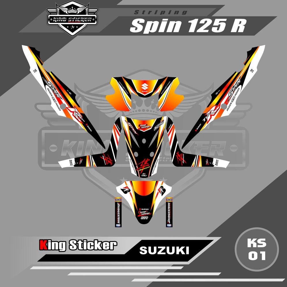 Promo Decal Sticker Full Body Suzuki Spin 125 R. Ks 001 Aksesoris Motor