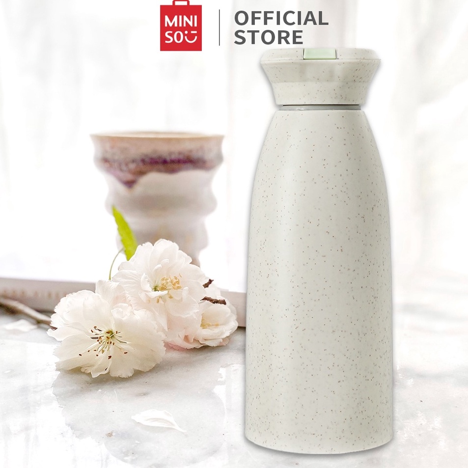 Diskon✶➧ 6FLSS MINISO Botol Minum Kaca 350ml botol minum kecil botol minuman botol air minum botol m