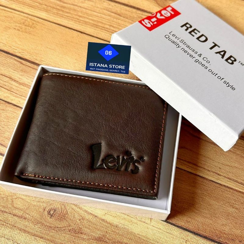 Dompet kulit asli kulit sapi Original Lv Dompet kulit embos