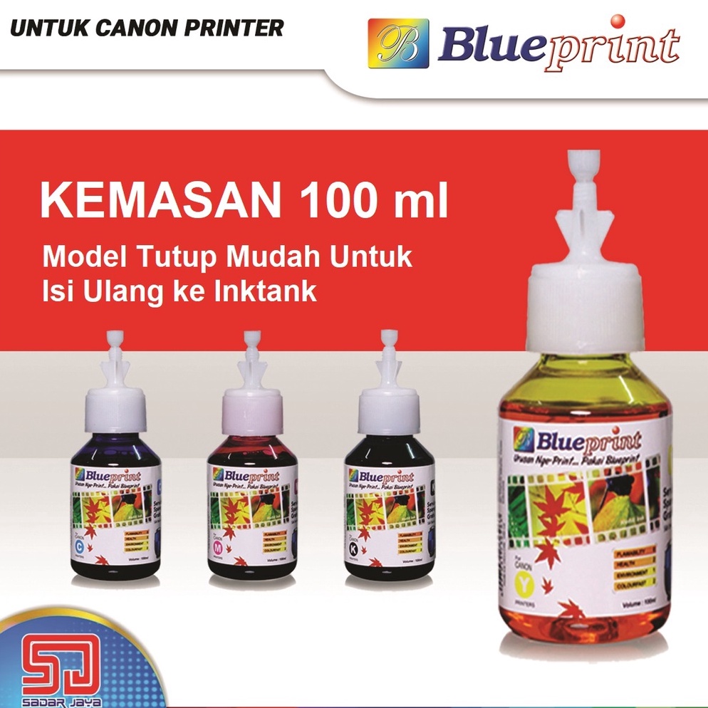 Promo Ramadhan Tinta Canon 100ml Blueprint Tinta Refill Tinta Printer Canon IP 2770 MP 287 G1000 dll