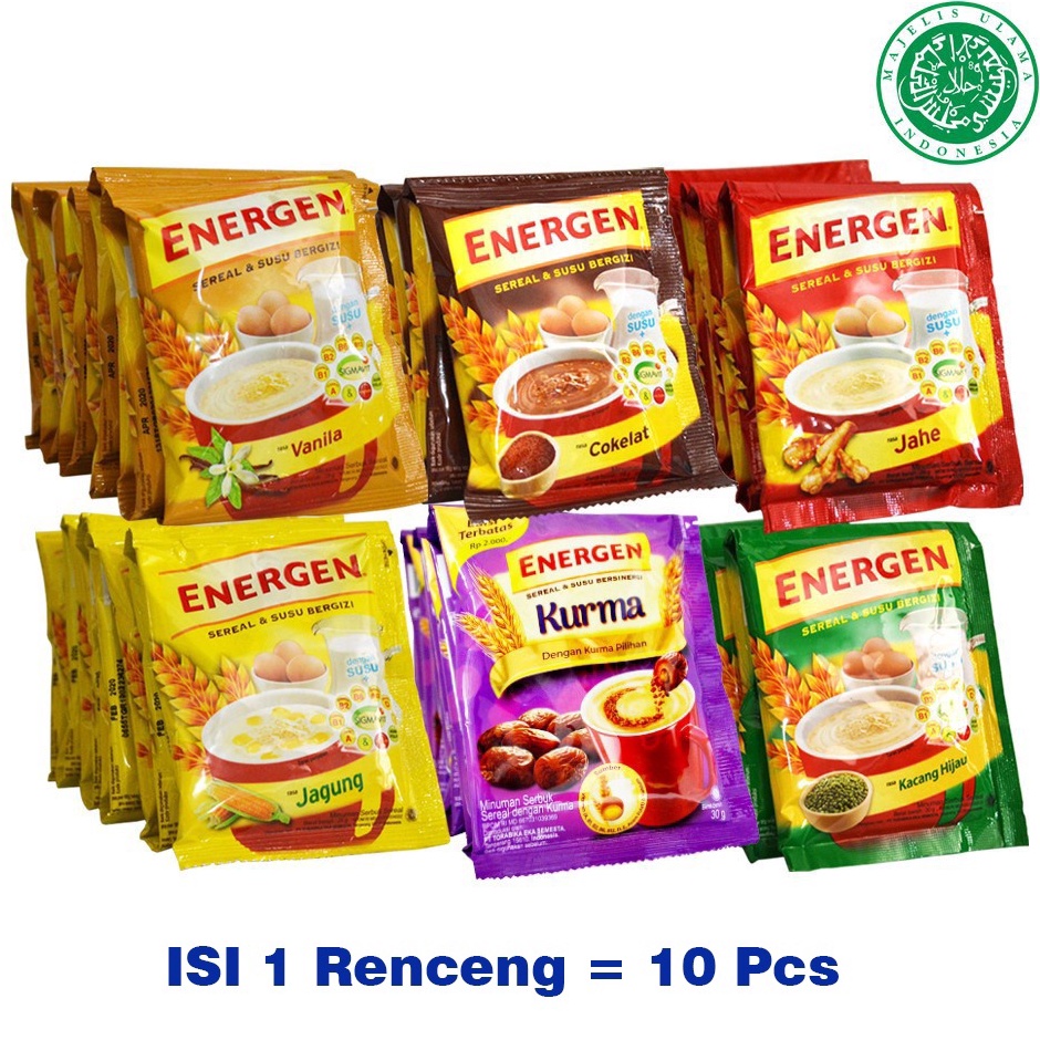 

Trxx4X8j Energen Sereal Coklat, Vanila, Jagung, Jahe, Kacang Hijau, Kurma