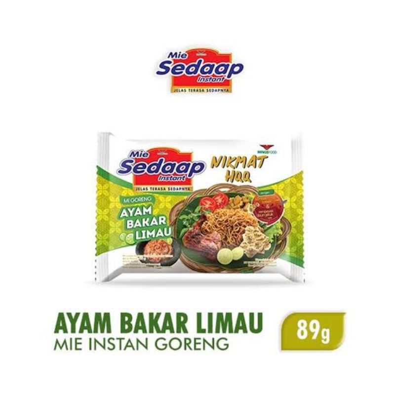 

Mie sedaap ayam bakar limau 89gr