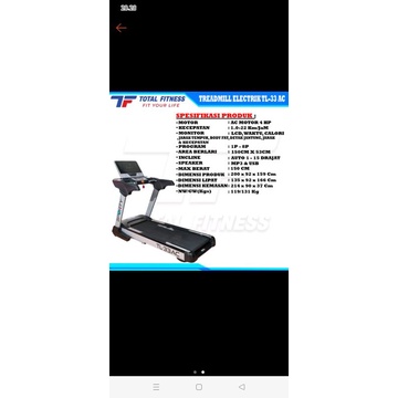 treadmill total fitness tl33ac