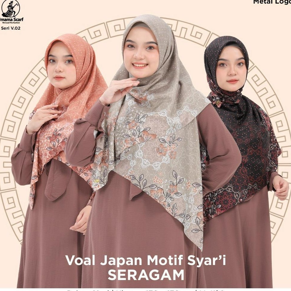 Harga Murah.. HIJAB SEGI EMPAT MOTIF SYARI / HIJAB SYARI MOTIF BY UMAMA / HIJAB UMAMA SYARI MOTIF / 