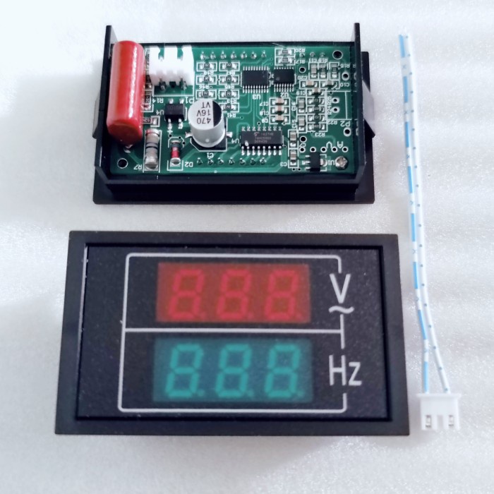 PROMO VOLTMETER HZ METER DIGITAL LED 300V AC / VOLTMETER FREQUENCY METER AC TERLARIS
