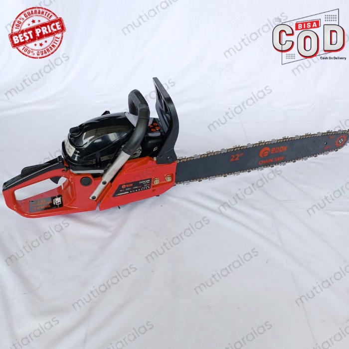 Terlaris Mesin Chain Saw 22In Edon 2 Tak Mesin Senso Gergaji Potong Kayu Pohon