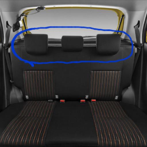Headrest Jok Belakang Ayla Agya 2017 Up Sandaran Kepala Agya Ayla.